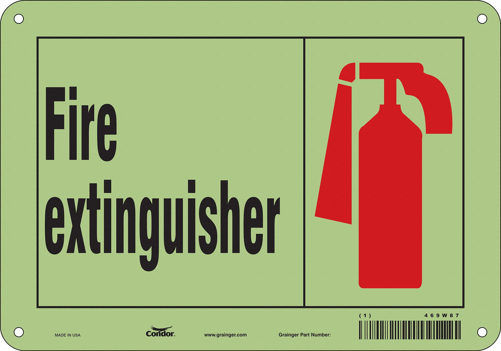 Safety Sign 7 in x 10 in Polyethylene