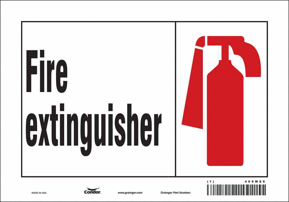 Safety Sign 7 in x 10 in Polyethylene