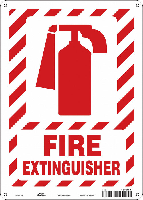 Safety Sign 14 in x 10 in Aluminum