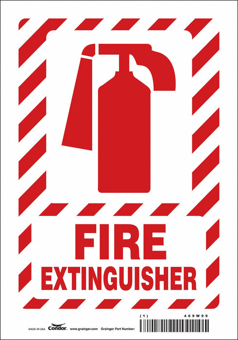 Safety Sign 10 in x 7 in Vinyl