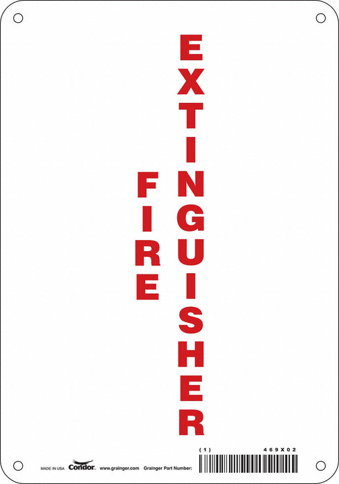 Safety Sign 10 in x 7 in Aluminum