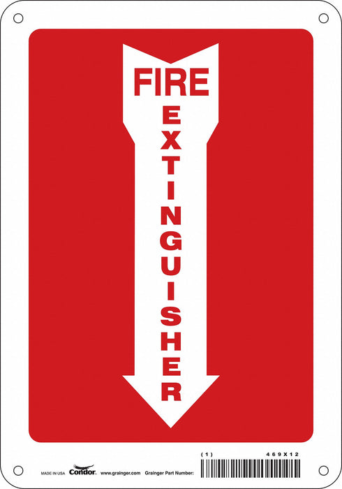 Safety Sign 10 in x 7 in Polyethylene