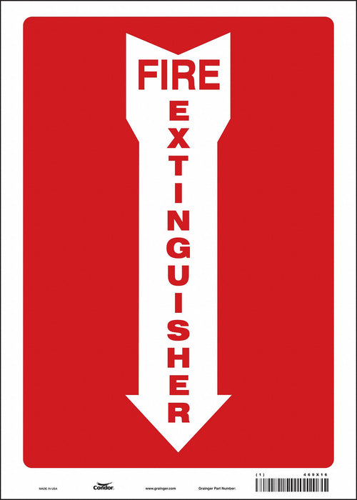 Safety Sign 14 in x 10 in Vinyl