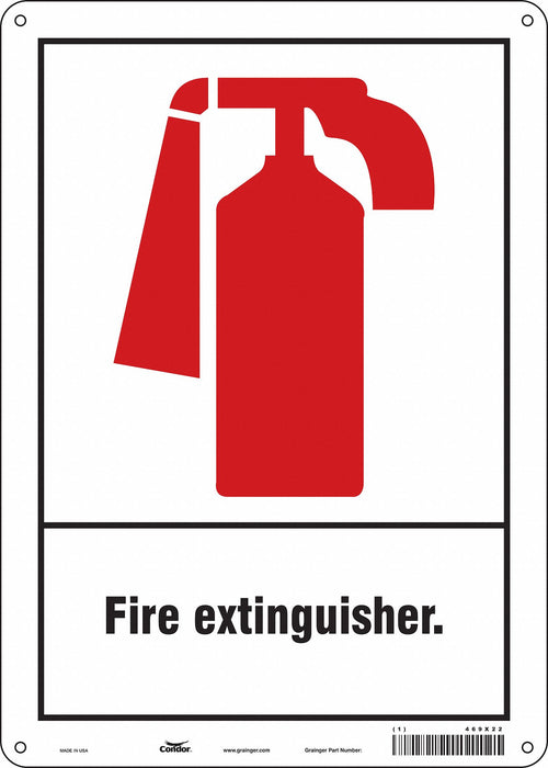 Safety Sign 14 in x 10 in Polyethylene