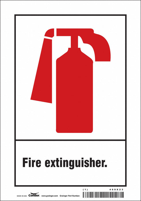 Safety Sign 10 in x 7 in Vinyl