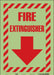 Safety Sign 14 in x 10 in Glow Vinyl
