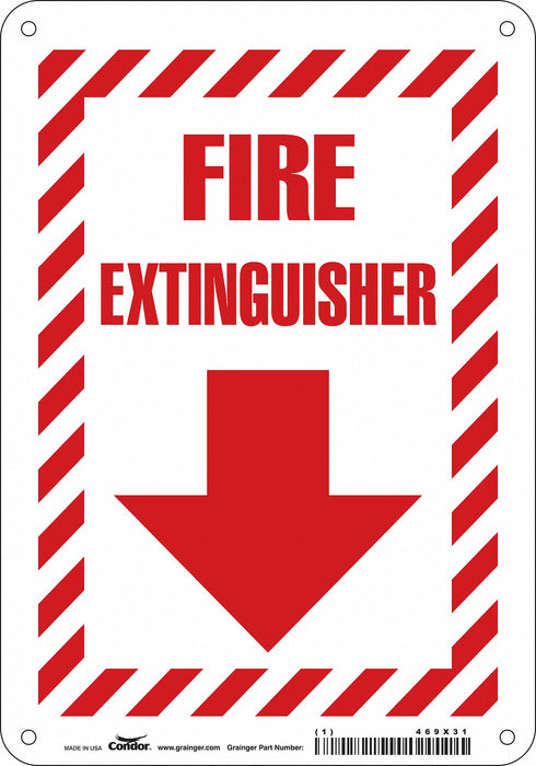 Safety Sign 10 in x 7 in Polyethylene