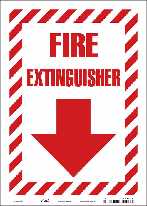 Safety Sign 14 in x 10 in Vinyl