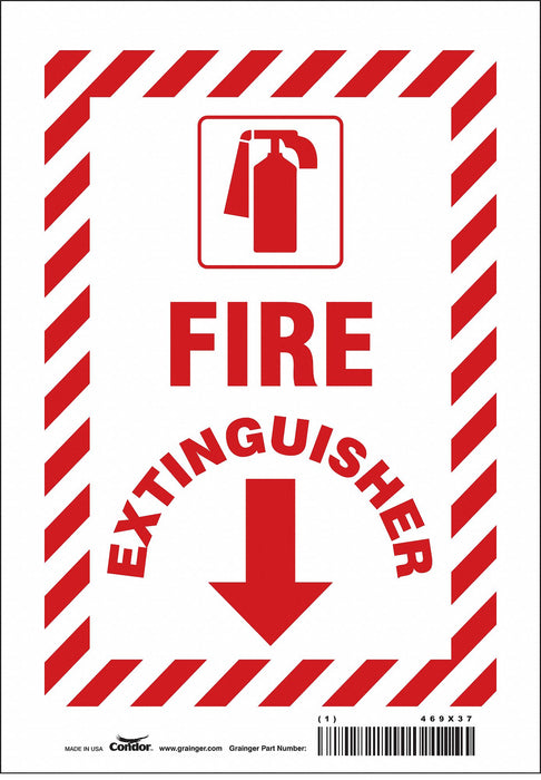 Safety Sign 10 in x 7 in Vinyl