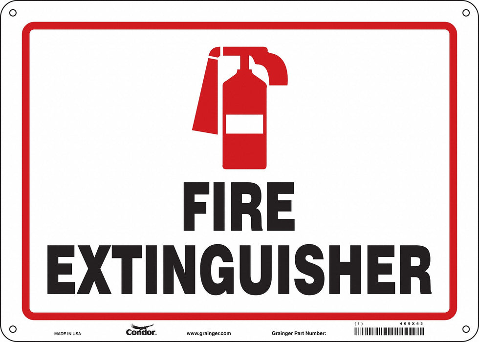 Safety Sign 10 in x 14 in Polyethylene