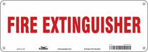 Safety Sign 5 in x 14 in Polyethylene