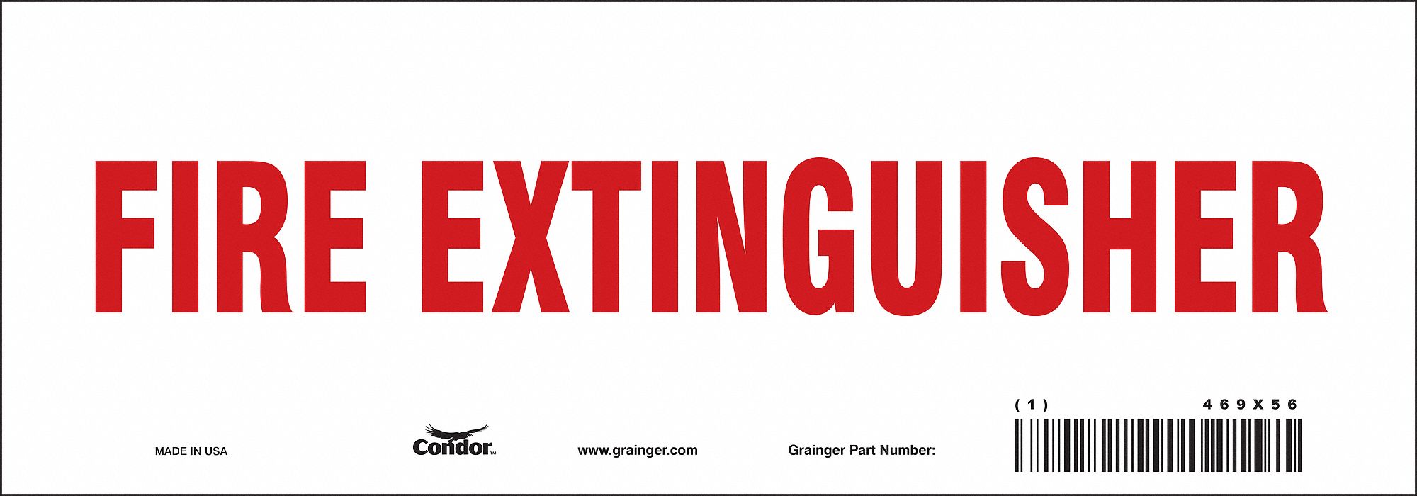 Safety Sign 3 1/2 in x 10 in Vinyl