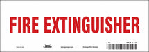 Safety Sign 3 1/2 in x 10 in Vinyl