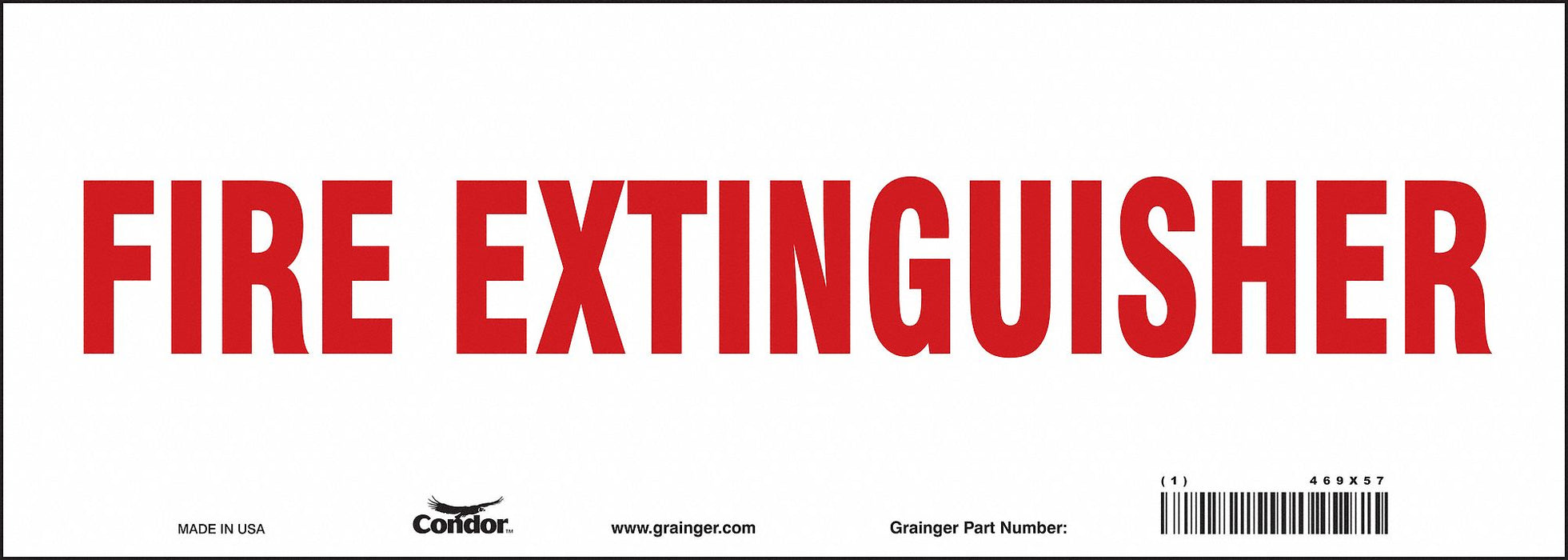 Safety Sign 5 in x 14 in Vinyl