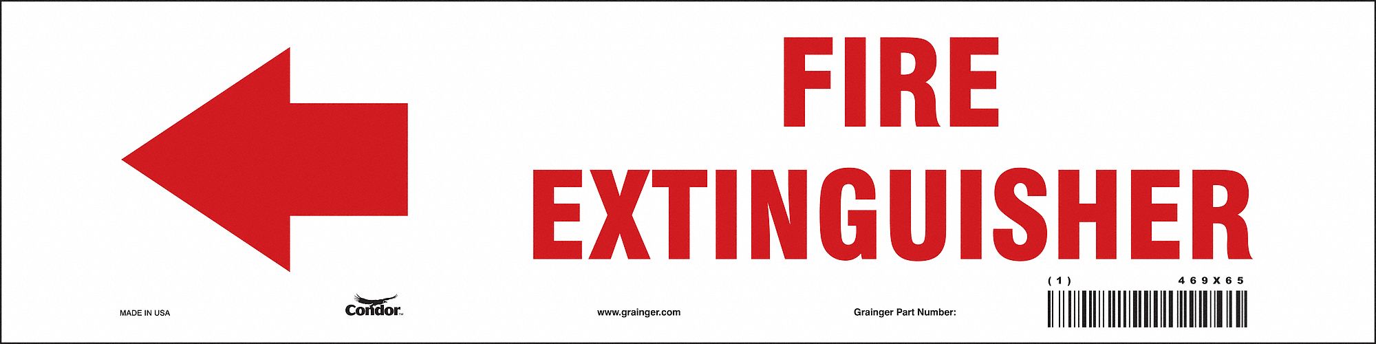 Safety Sign 3 1/2 in x 14 in Vinyl