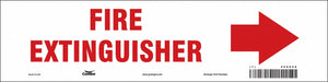 Safety Sign 3 1/2 in x 14 in Vinyl