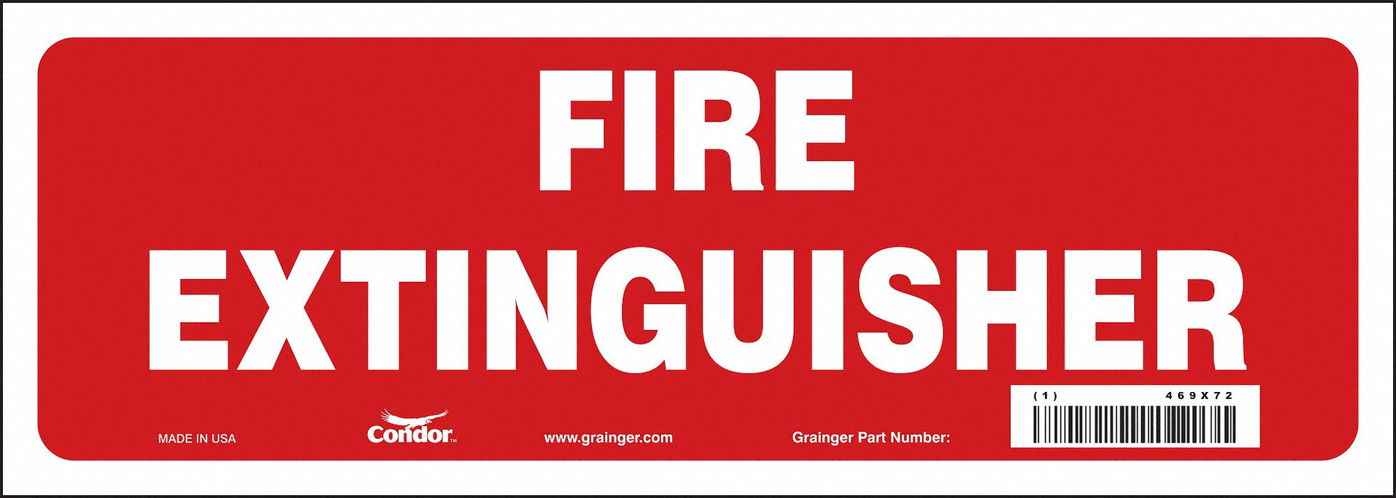 Safety Sign 5 in x 14 in Vinyl