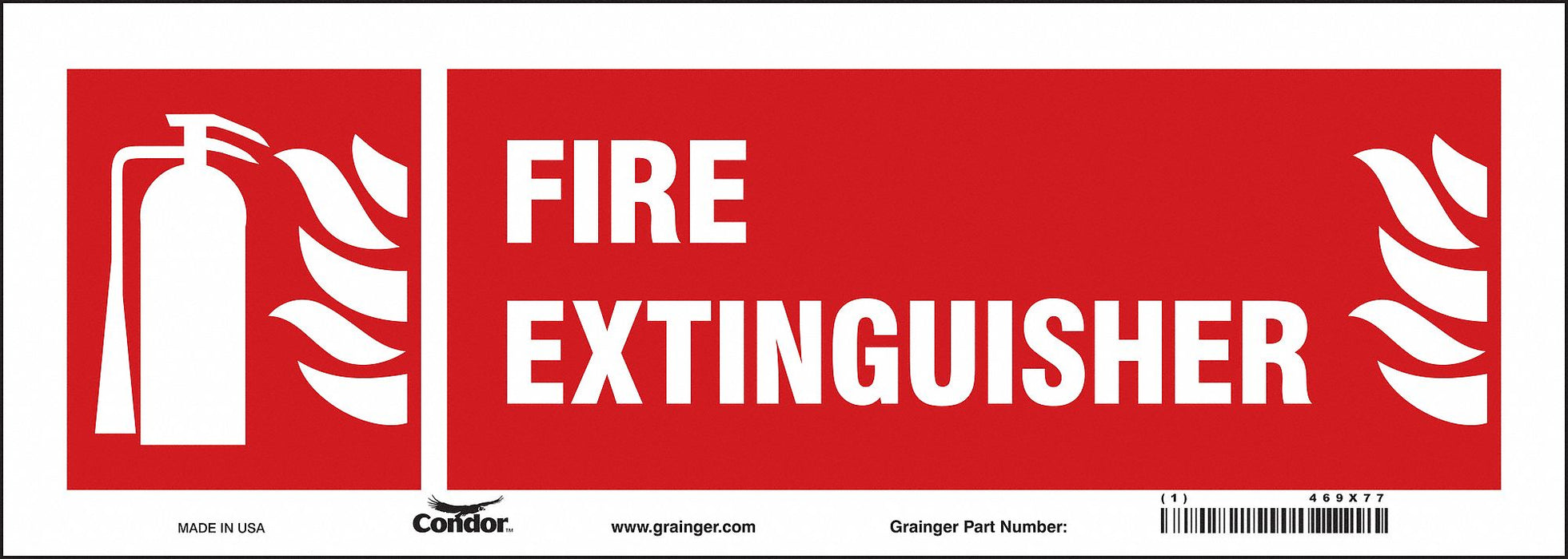 Safety Sign 5 in x 14 in Vinyl