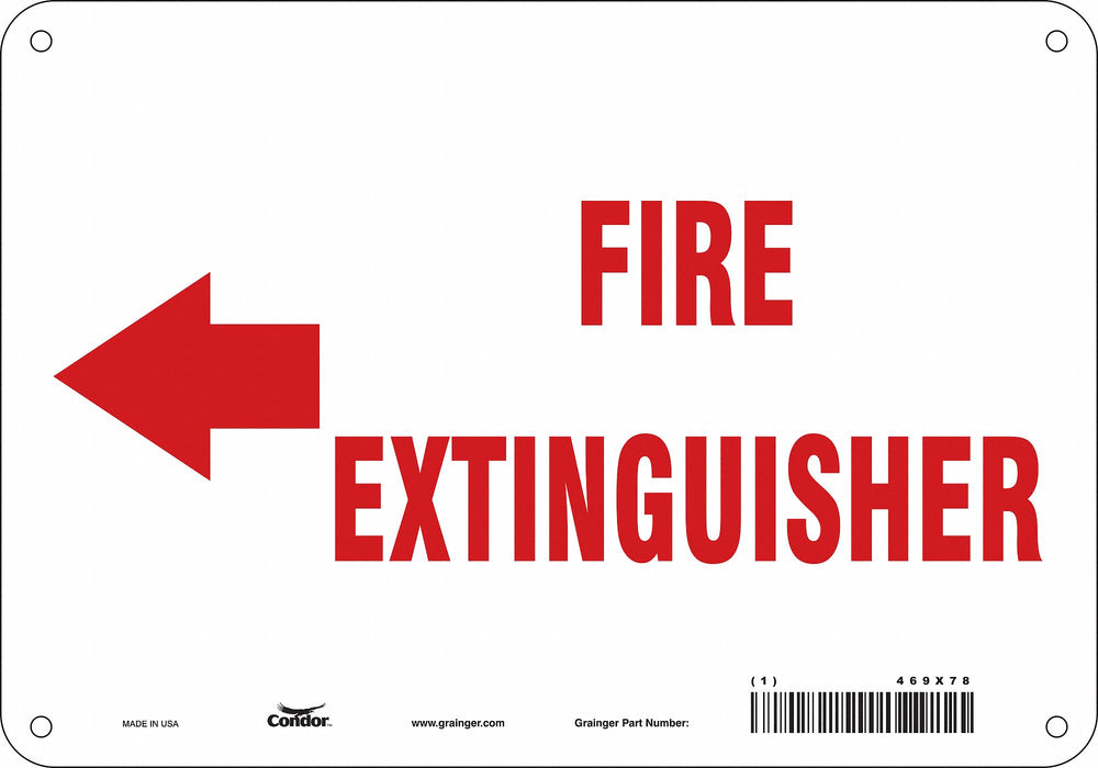 Safety Sign 7 in x 10 in Aluminum