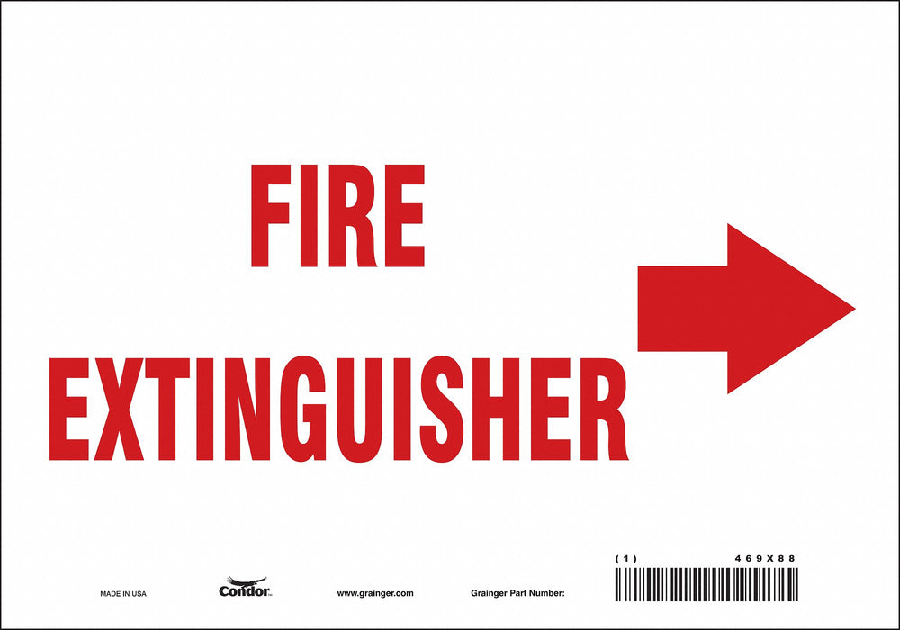 Safety Sign 7 in x 10 in Vinyl
