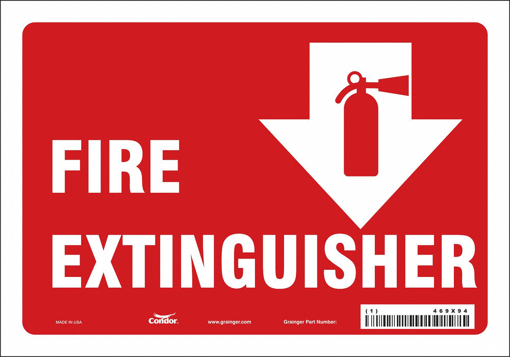 Safety Sign 7 in x 10 in Vinyl