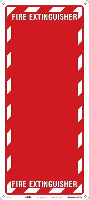 Safety Sign 29 in x 13 in Polyethylene