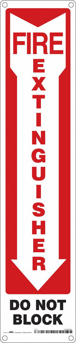 Safety Sign 18 in x 4 in Aluminum