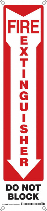 Safety Sign 18 in x 4 in Polyethylene