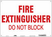 Safety Sign 10 in x 14 in Aluminum