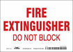 Safety Sign 5 in x 7 in Vinyl