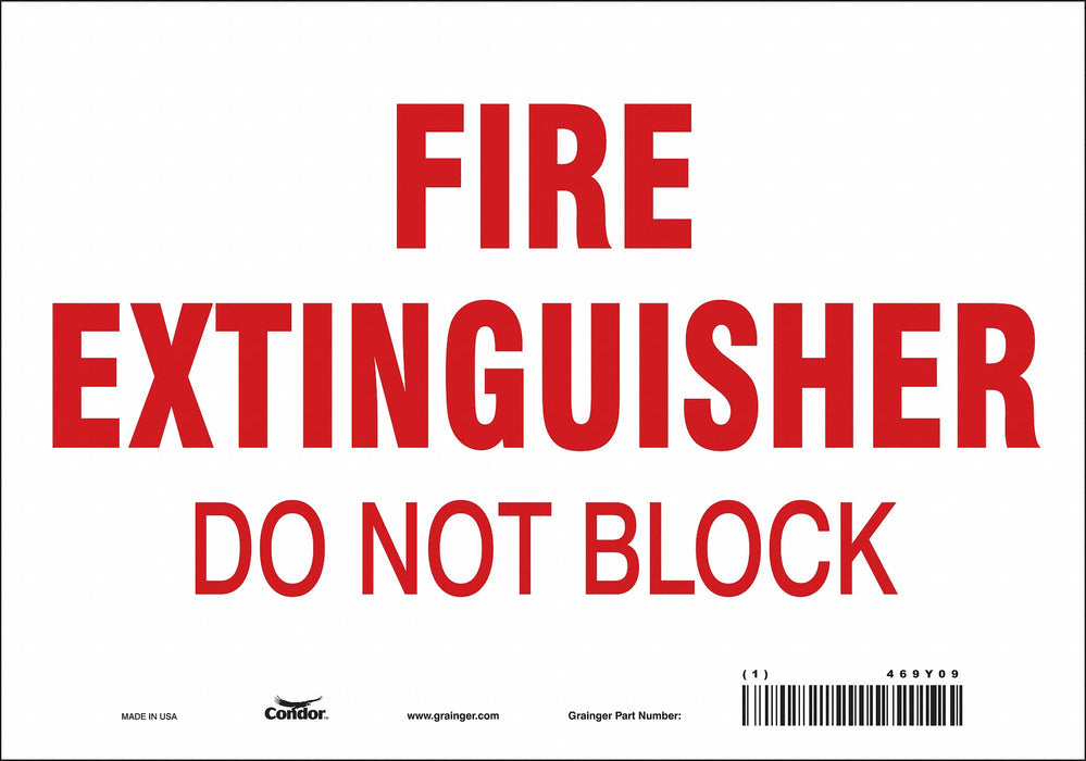 Safety Sign 7 in x 10 in Vinyl