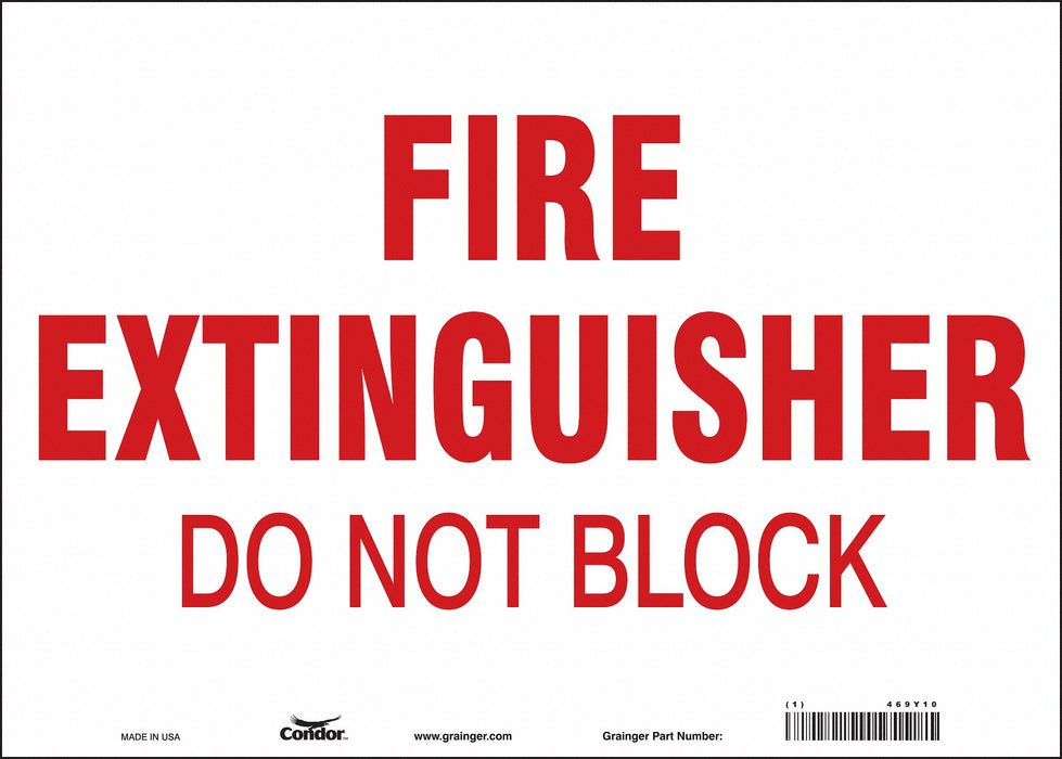 Safety Sign 10 in x 14 in Vinyl