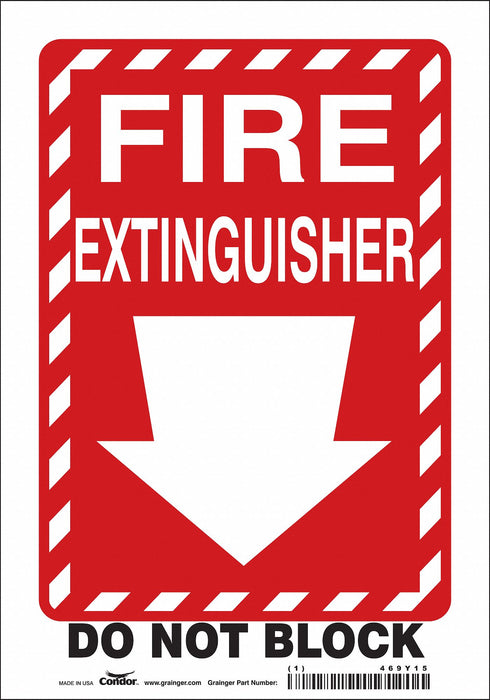 Safety Sign 10 in x 7 in Vinyl