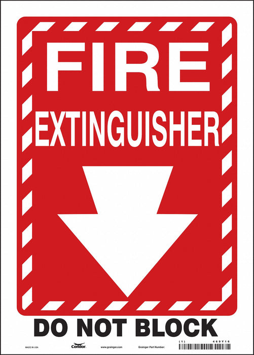 Safety Sign 14 in x 10 in Vinyl