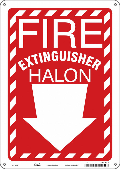 Safety Sign 14 in x 10 in Aluminum