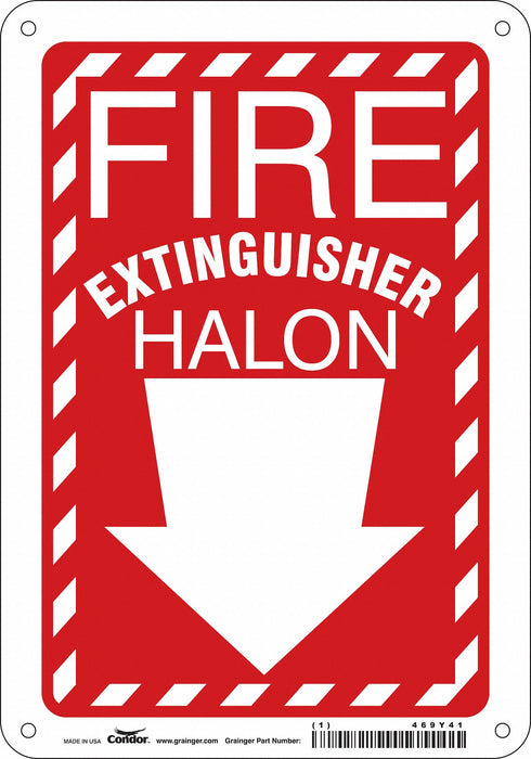 Safety Sign 10 in x 7 in Polyethylene