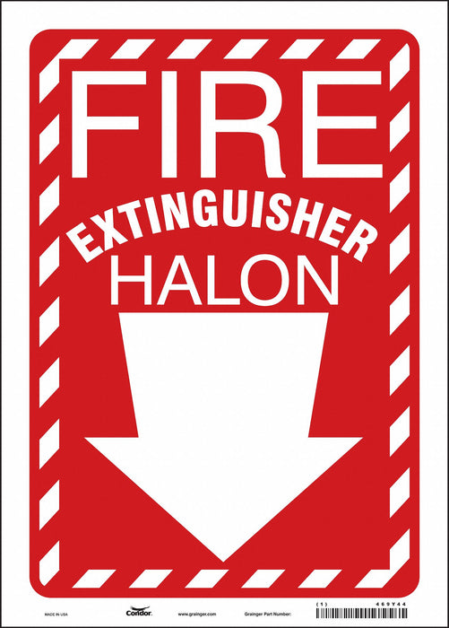 Safety Sign 14 in x 10 in Vinyl