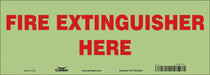 Safety Sign 5 in x 14 in Glow Vinyl