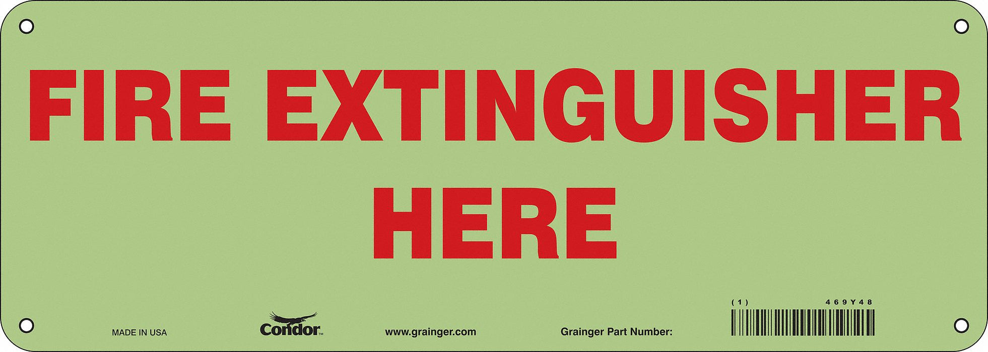 Safety Sign 5 in x 14 in Polyethylene