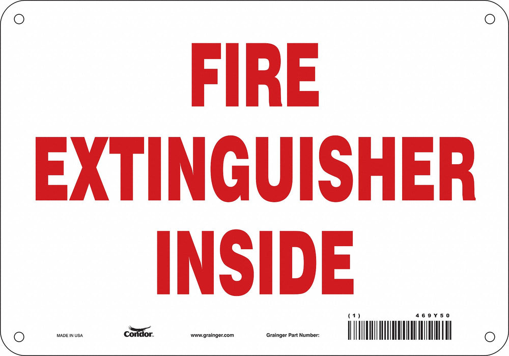 Safety Sign 7 in x 10 in Polyethylene