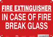 Safety Sign 7 in x 10 in Aluminum