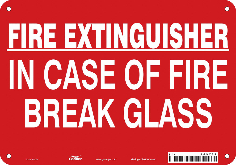 Safety Sign 7 in x 10 in Polyethylene