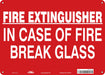 Safety Sign 10 in x 14 in Polyethylene
