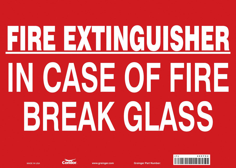 Safety Sign 10 in x 14 in Vinyl