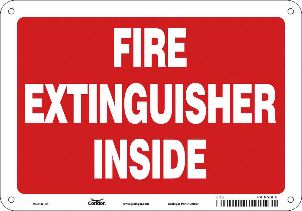 Safety Sign 7 in x 10 in Aluminum