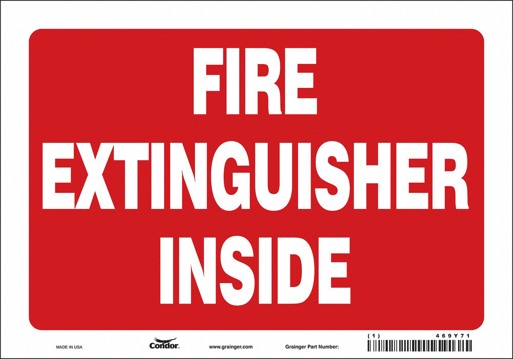 Safety Sign 7 in x 10 in Vinyl