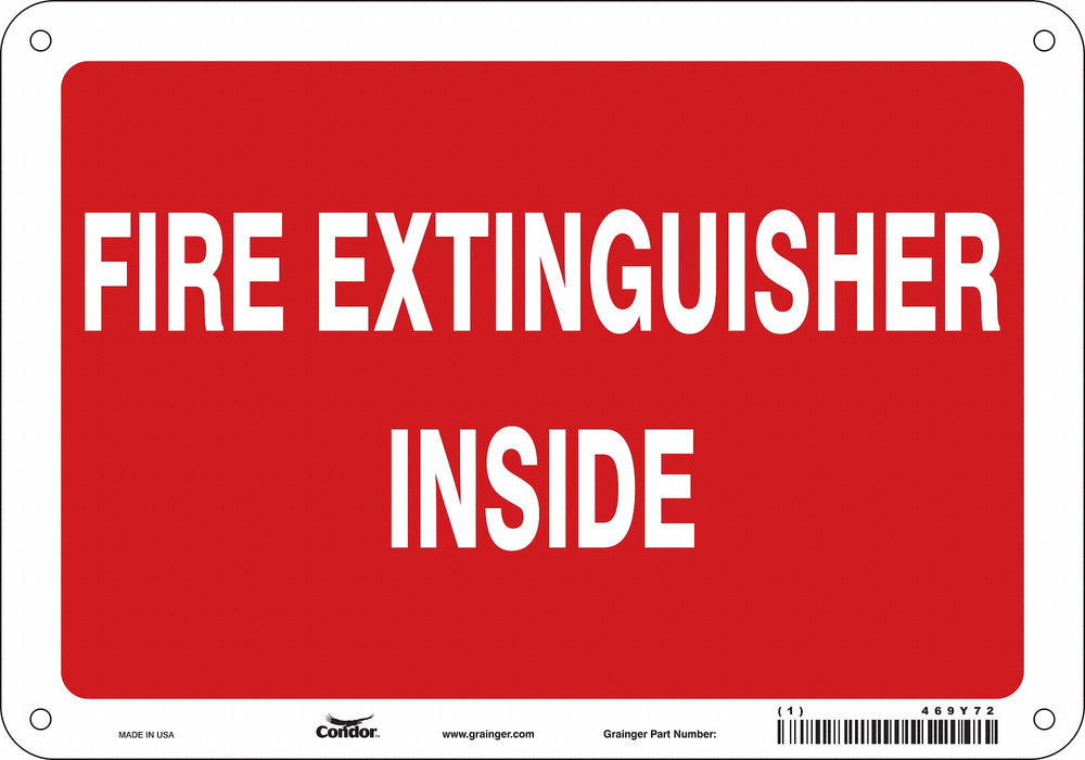 Safety Sign 7 in x 10 in Aluminum