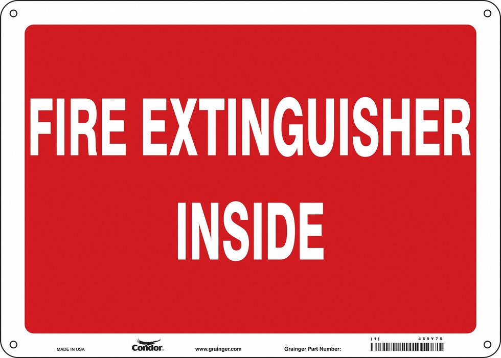 Safety Sign 10 in x 14 in Polyethylene