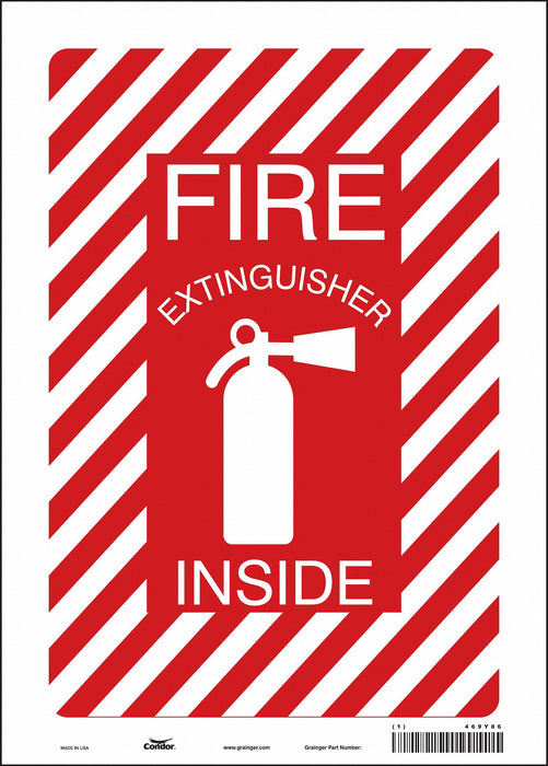 Safety Sign 14 in x 10 in Vinyl
