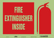 Safety Sign 10 in x 14 in Glow Vinyl